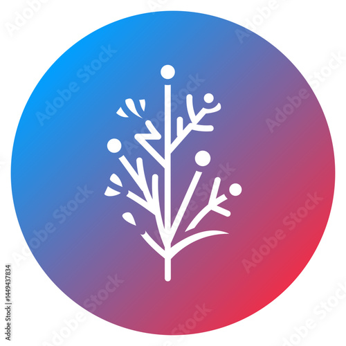 Dried Flowers Vector Icon