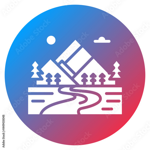 Scenic Overlook Vector Icon