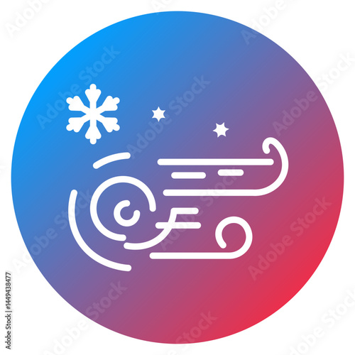Snowstorm Vector Icon