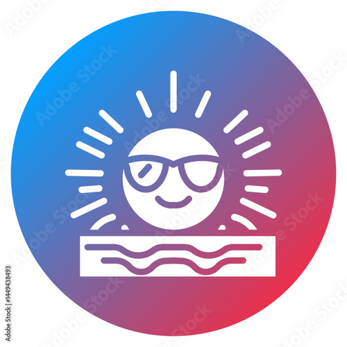 Summer Solstice Vector Icon
