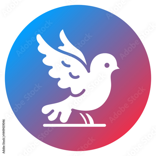 Mourning Dove Vector Icon