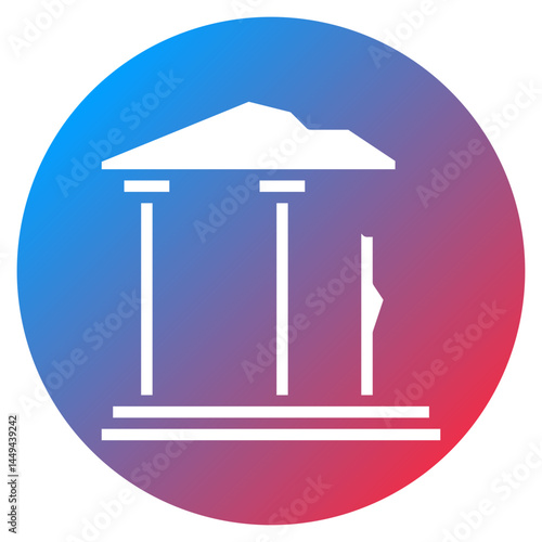 Ancient Ruins Vector Icon