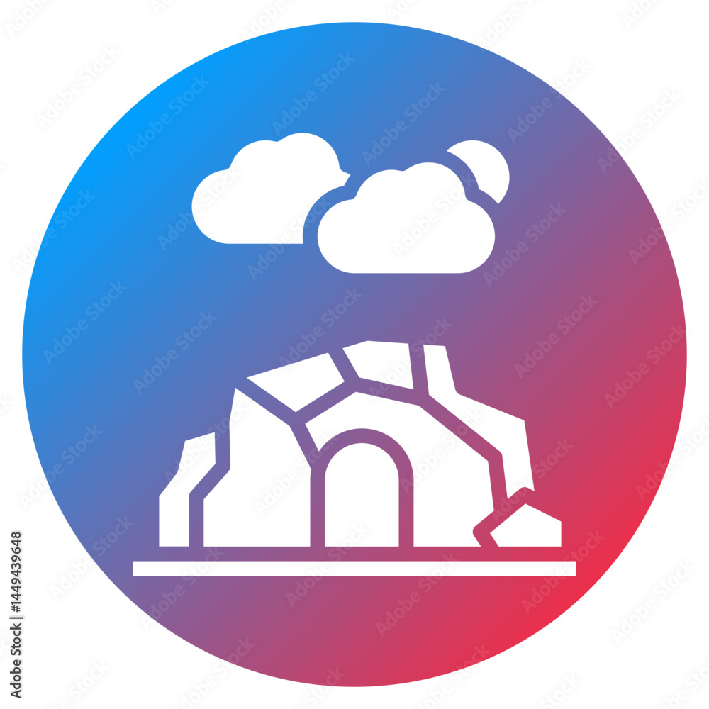 Rock Arch Vector Icon Rock Arch Vector Icon