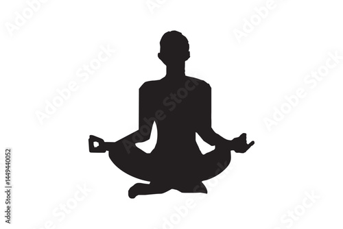 Yoga Silhouette Illustration