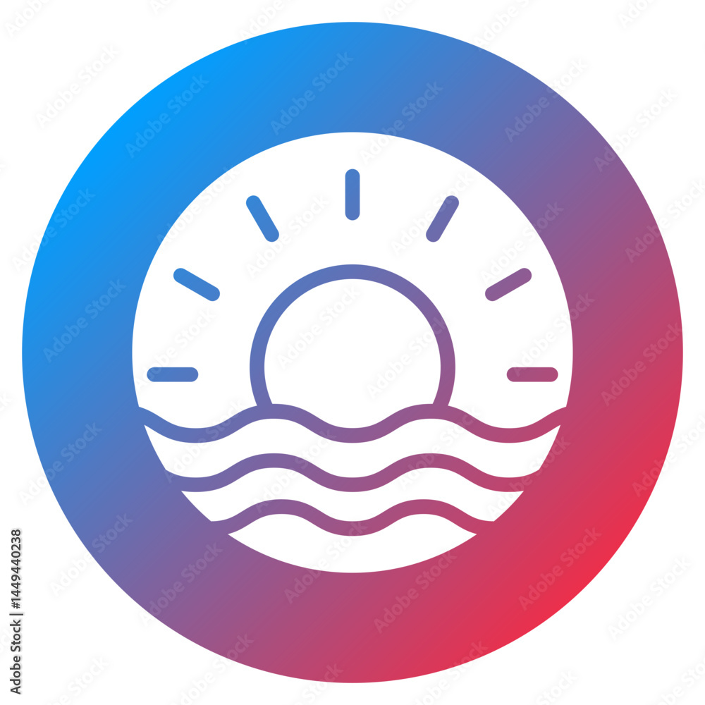 Renewable Heat Vector Icon Renewable Heat Vector Icon