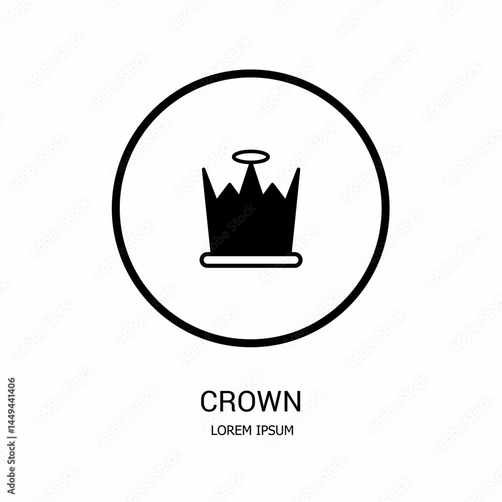 Logo vector design for business. Crown logos. Logo vector design for business. Crown logos.