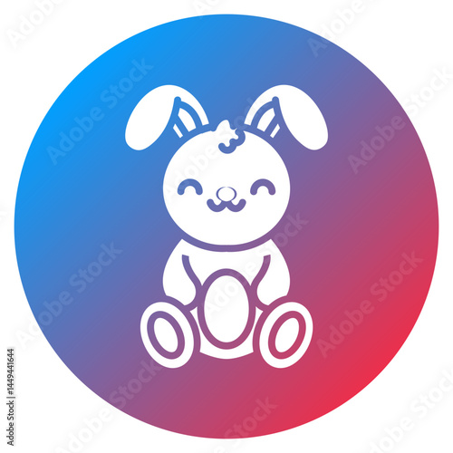 Plush Bunny Vector Icon