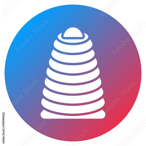 Rainbow Stacker Vector Icon