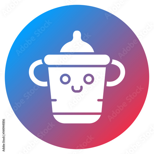 Baby Cup Vector Icon