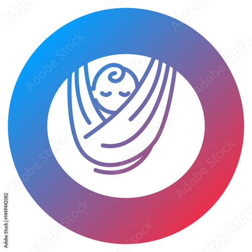 Baby Sling Vector Icon