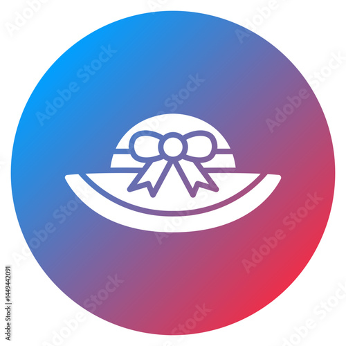 Baby Sun Hat Vector Icon