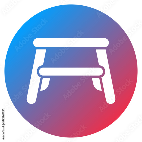 Baby Step Stool Vector Icon