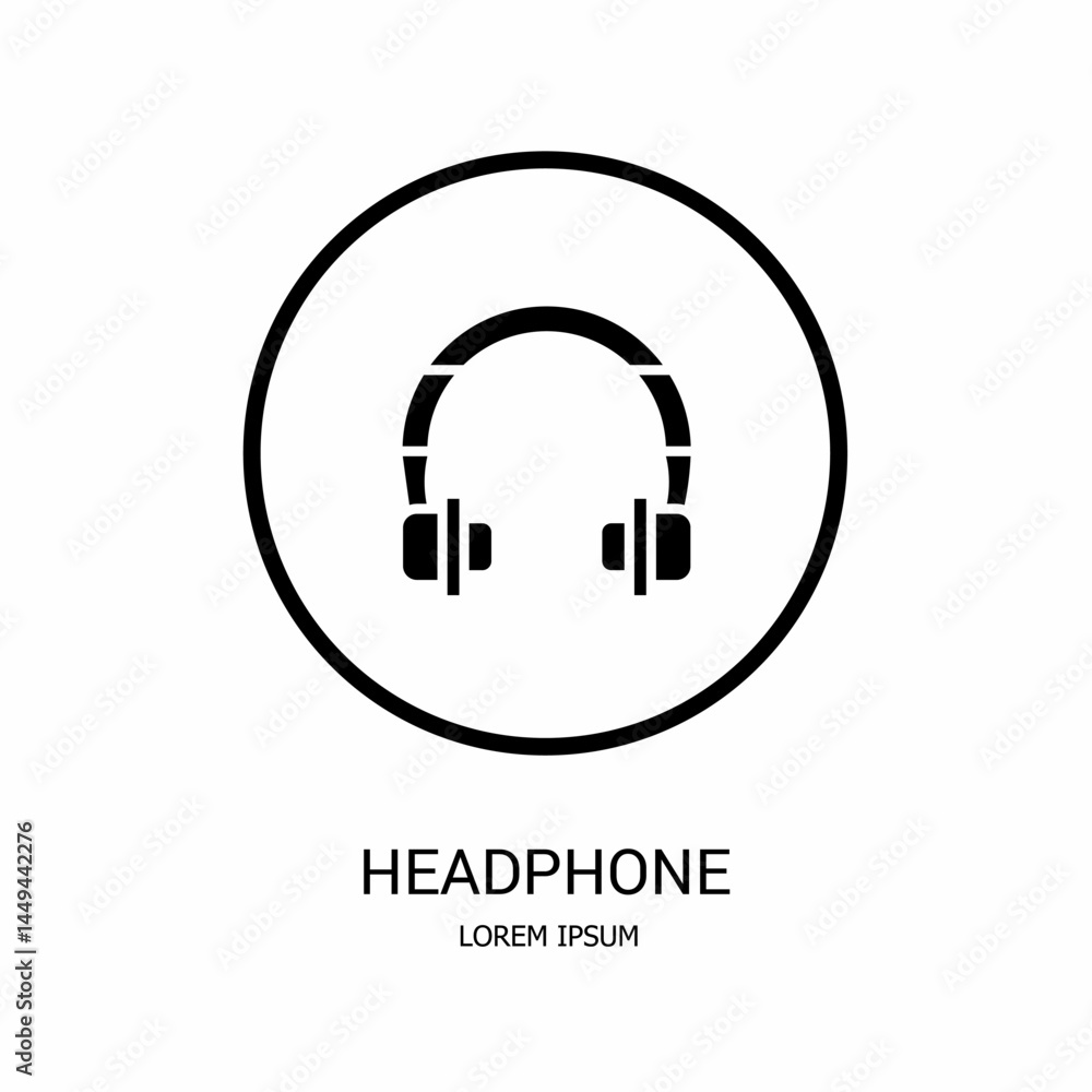 Logo vector design for business. Headphone logos. Logo vector design for business. Headphone logos.