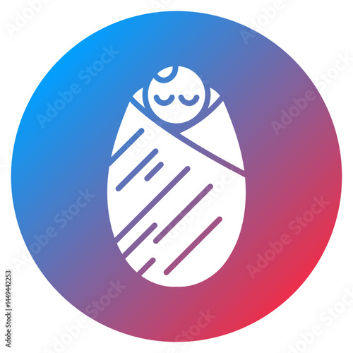 Blanket Swaddle Vector Icon