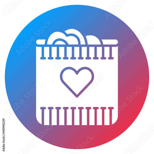 Cuddle Blanket Vector Icon