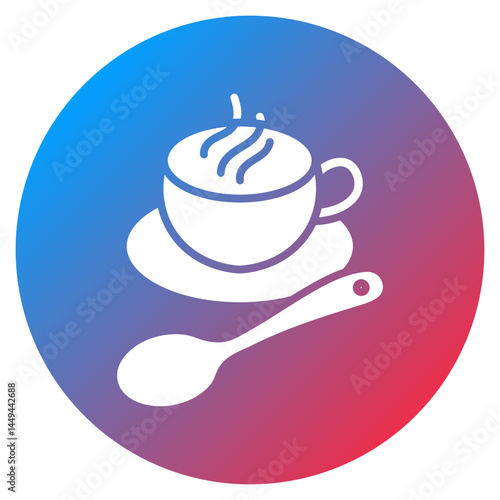 Coffee Spoon Rest Vector Icon