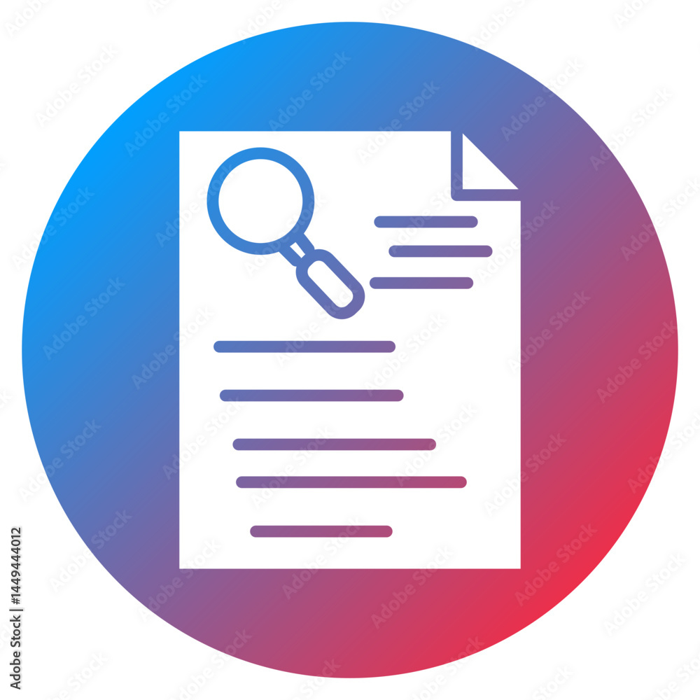 Research Paper Vector Icon Research Paper Vector Icon