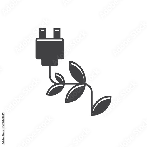 Biomass energy icon set isolated on white background