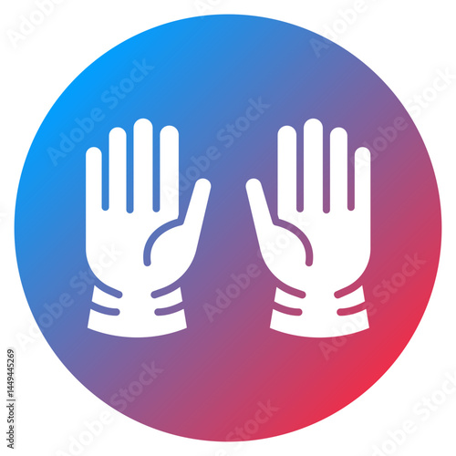 Medical Gloves Vector Icon