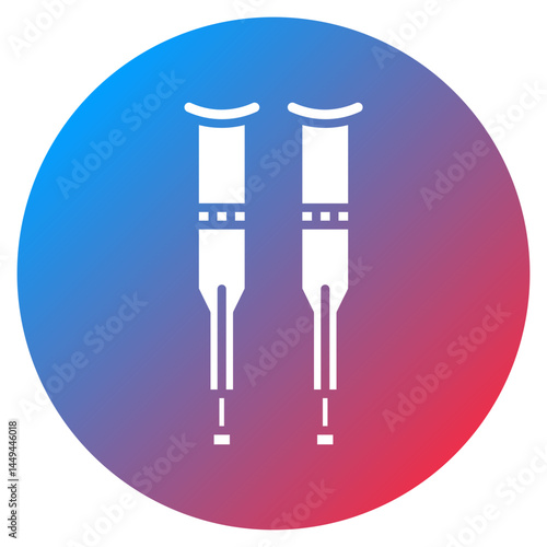 Crutches Vector Icon