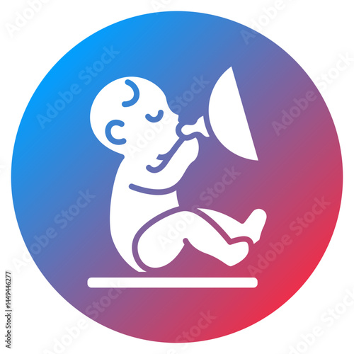 Lactation Vector Icon