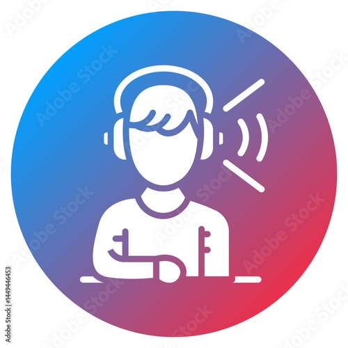 Active Listening Vector Icon