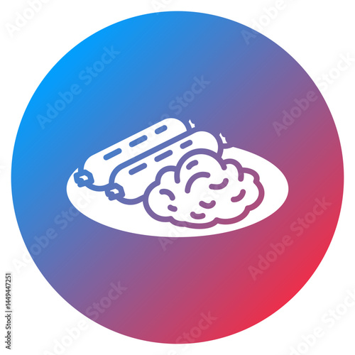 Bangers and Mash Vector Icon
