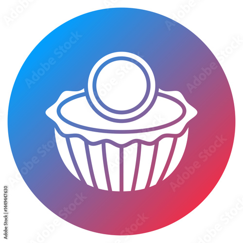 Egg Tart Vector Icon