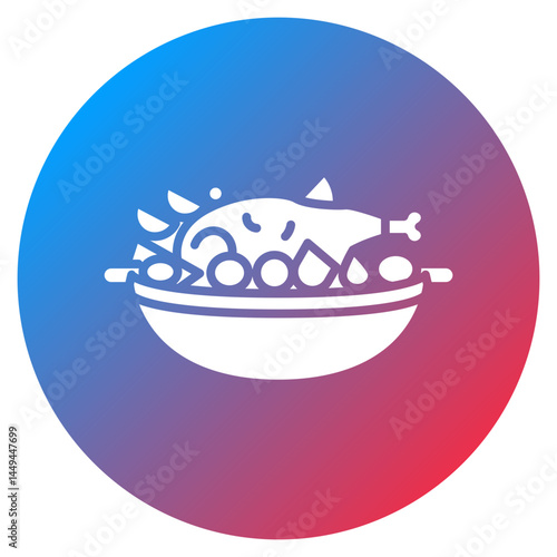 Lamb Tagine Vector Icon