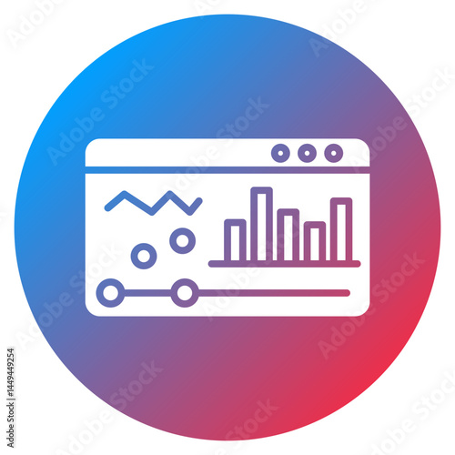 Film Analytics Vector Icon