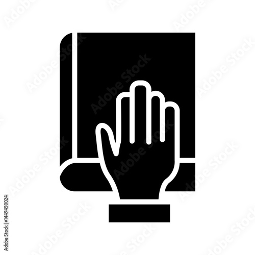 Oath Legal and Law solid Icon