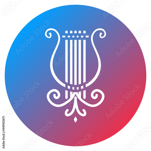 Lyre Vector Icon