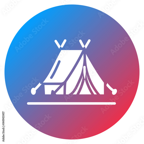 Luxury Camp Vector Icon