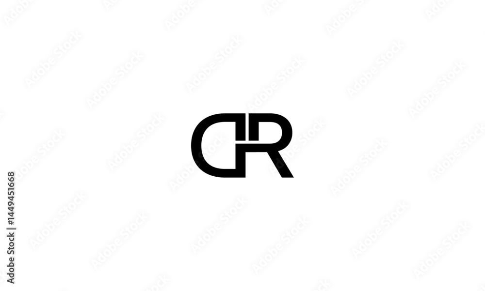 DR initial letter, monogram logo DR initial letter, monogram logo