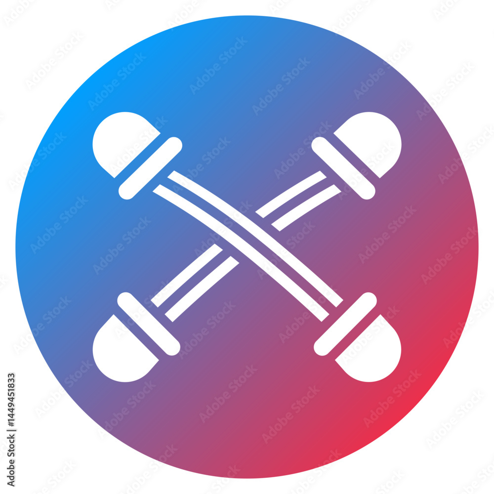 Resistance Band Vector Icon Resistance Band Vector Icon