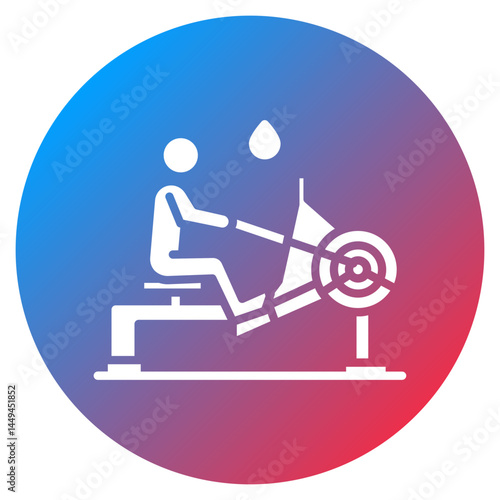 Rowing Machine Vector Icon