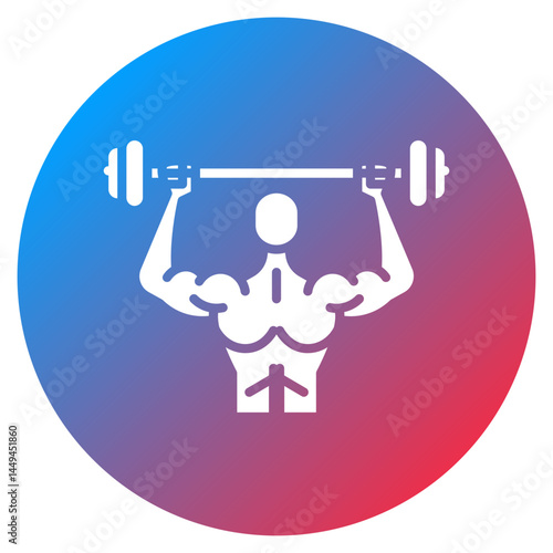Shoulder Press Vector Icon