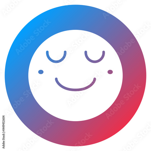Slightly Smiling Face Vector Icon