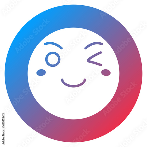 Winking Face Vector Icon