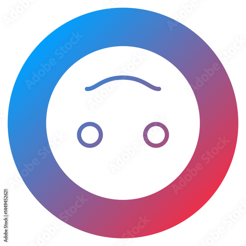 Upside Down Face Vector Icon