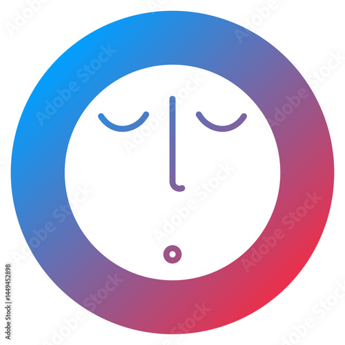 Face Without Mouth Vector Icon