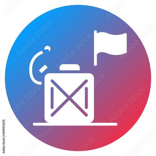 Race Fuel Canister Vector Icon
