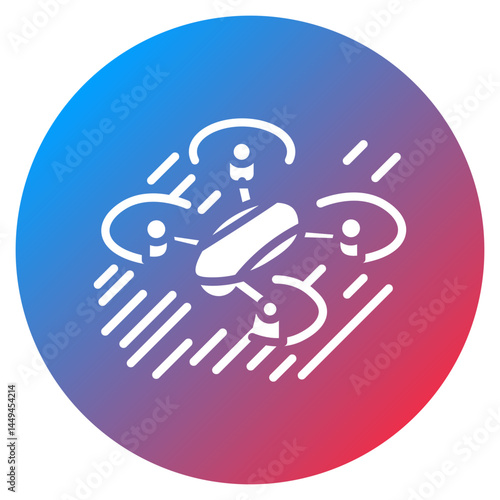 Racing Drone Vector Icon