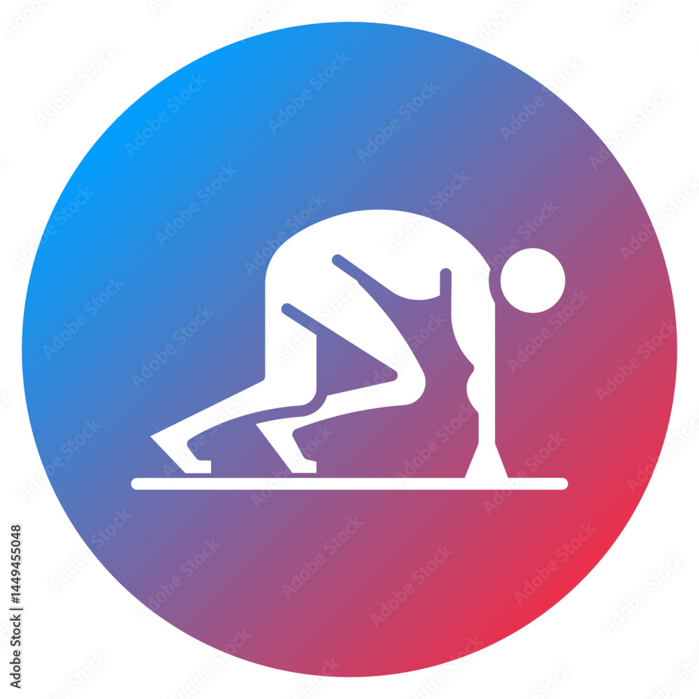 Starting Blocks Vector Icon Starting Blocks Vector Icon