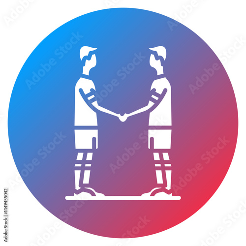 Sportsmanship Handshake Vector Icon