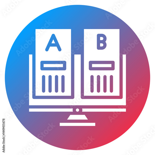 AB Testing Vector Icon