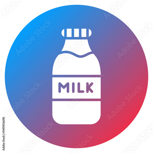 Milk Bottle Vector Icon
