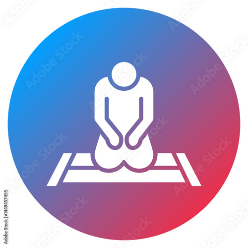 Sujud Vector Icon