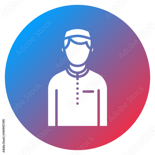 Muslim Man Vector Icon