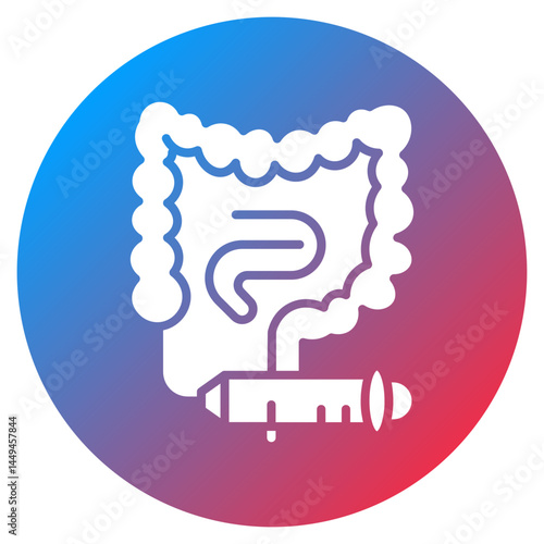Colonoscopy Vector Icon